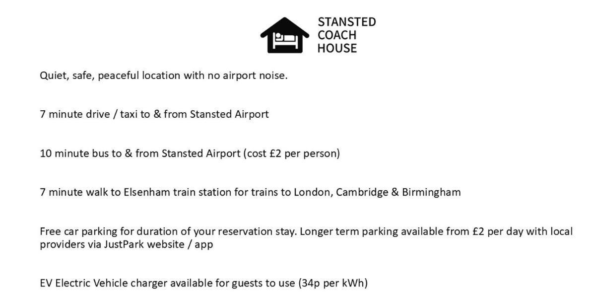 Stansted Coach House - Apartment Hotel Elsenham Buitenkant foto